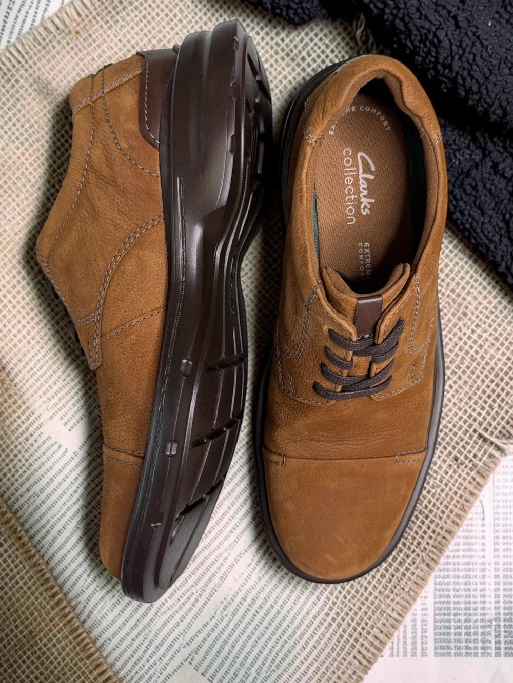 Clarks casual brown